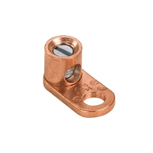 Panduit Mechanical Lug, 1/0 AWG Max, 1 Conductor, 1 Hole, Copper ML1/0-LY - main